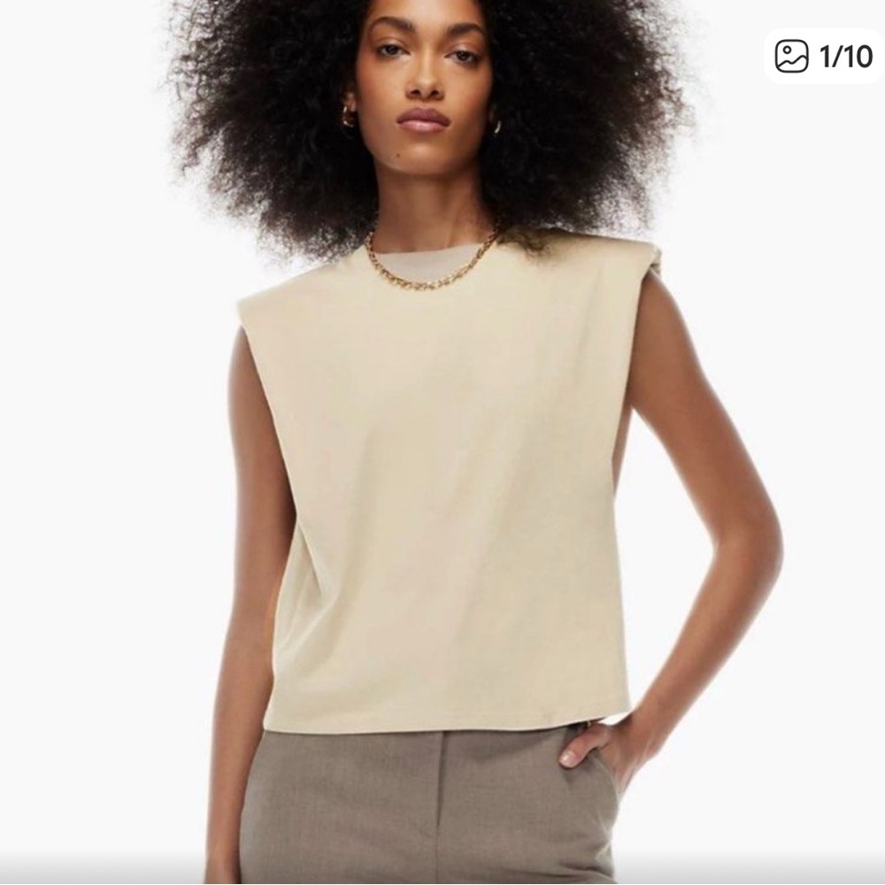 Babaton Cream Muscle Tee